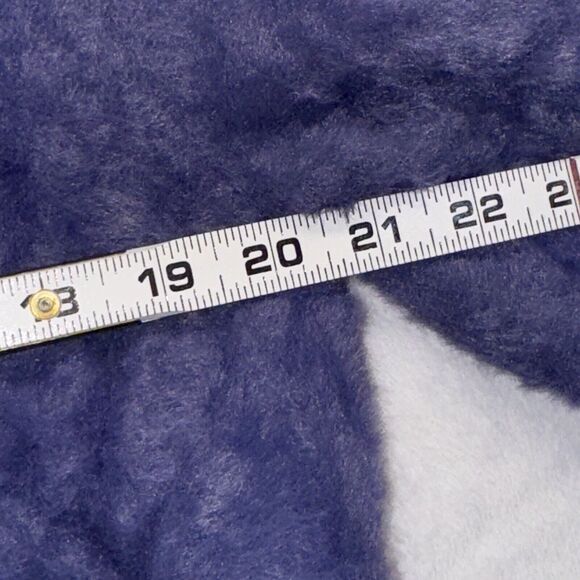 Aerie Bright Indigo‎ Blue Flurry Fuzzy Crewneck Oversized Sweater XSmall - Picture 6 of 6